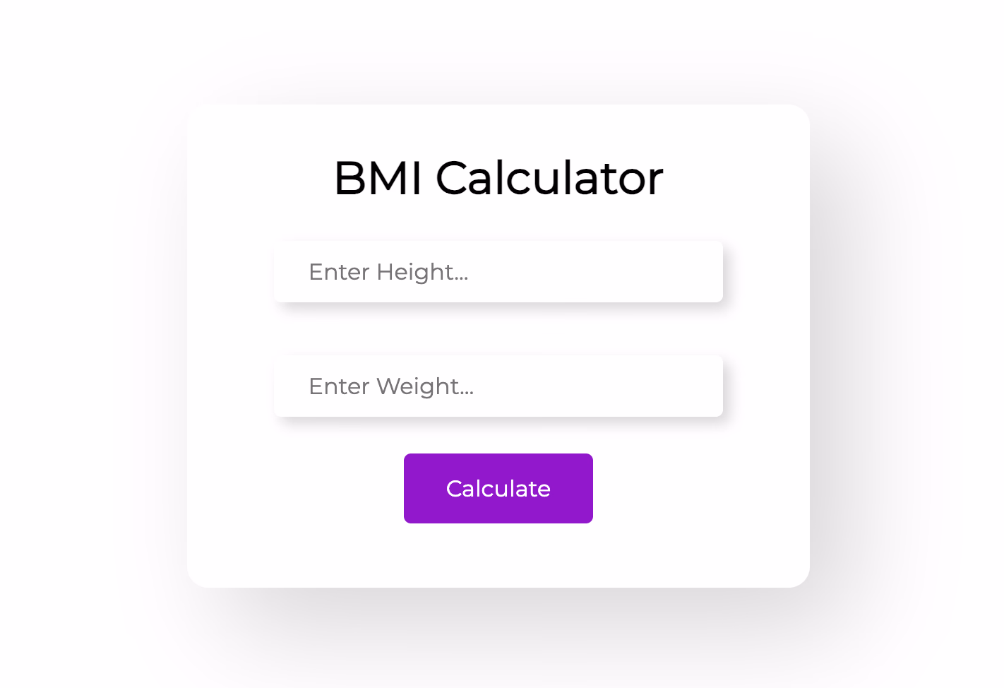 Build a BMI Calculator Using HTML, CSS and JavaScript